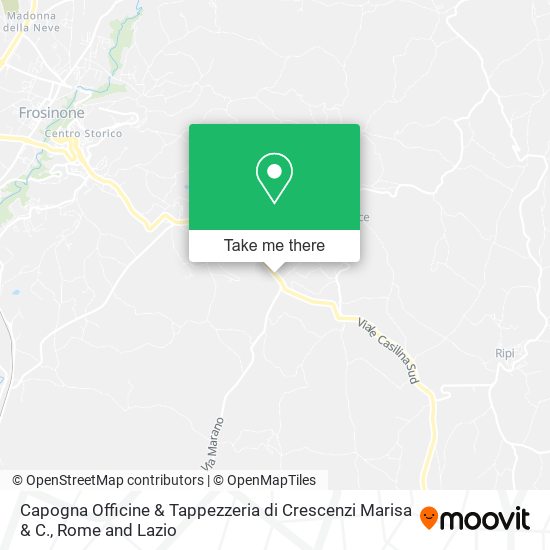 Capogna Officine & Tappezzeria di Crescenzi Marisa & C. map
