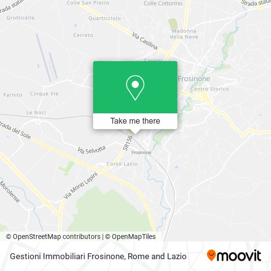 Gestioni Immobiliari Frosinone map