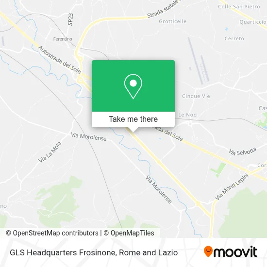 GLS Headquarters Frosinone map