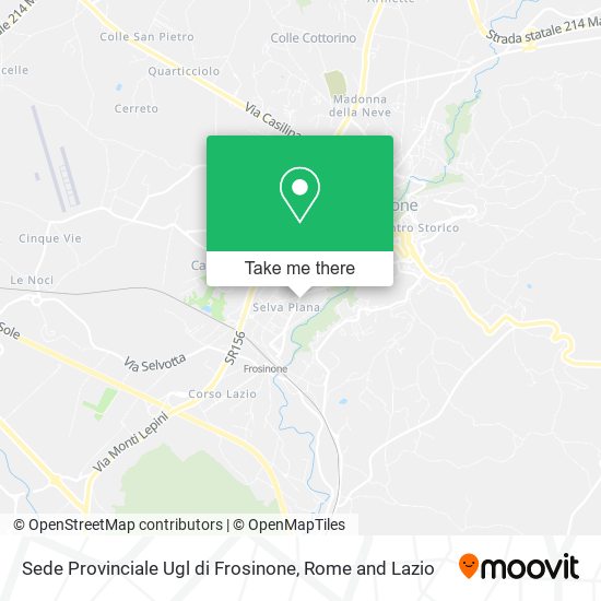 Sede Provinciale Ugl di Frosinone map