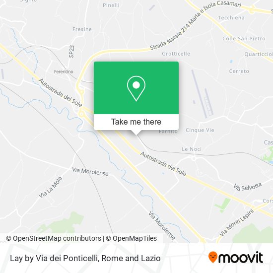 Lay by Via dei Ponticelli map