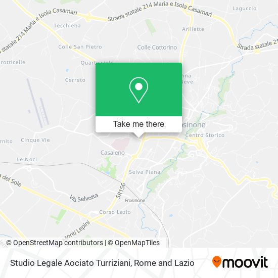 Studio Legale Aociato Turriziani map