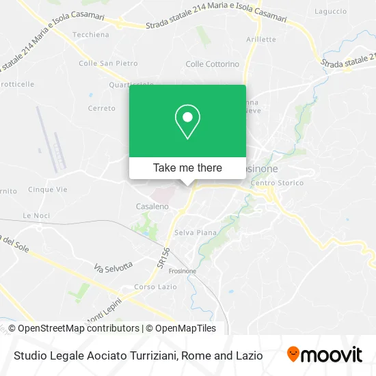 Studio Legale Aociato Turriziani map