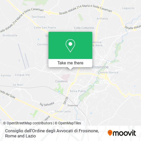 Consiglio dell'Ordine degli Avvocati di Frosinone map