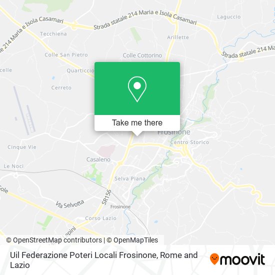 Uil Federazione Poteri Locali Frosinone map