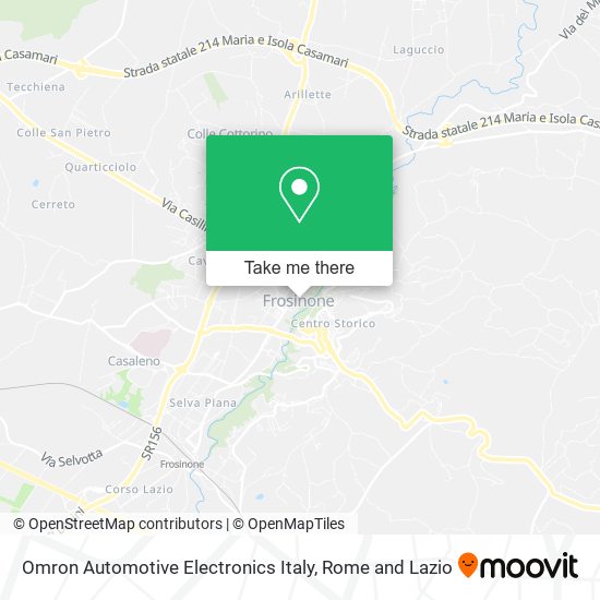 Omron Automotive Electronics Italy map