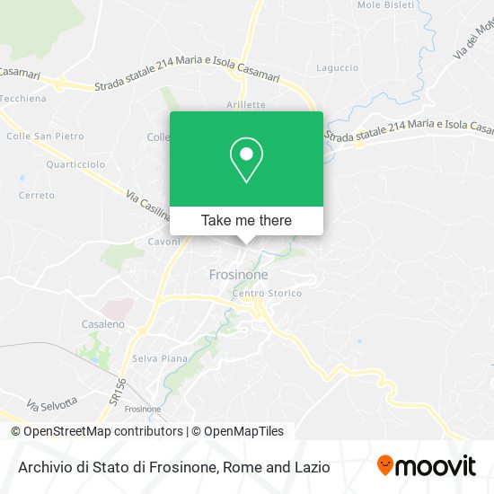 Archivio di Stato di Frosinone map