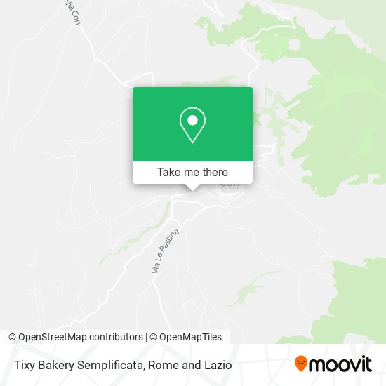 Tixy Bakery Semplificata map
