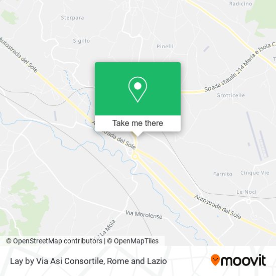 Lay by Via Asi Consortile map