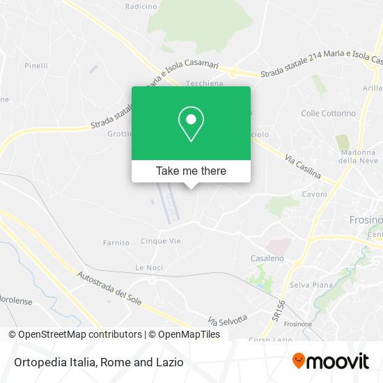 Ortopedia Italia map