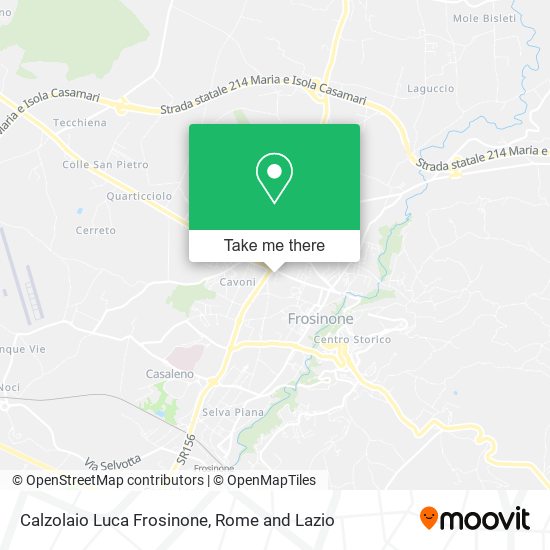 Calzolaio Luca Frosinone map