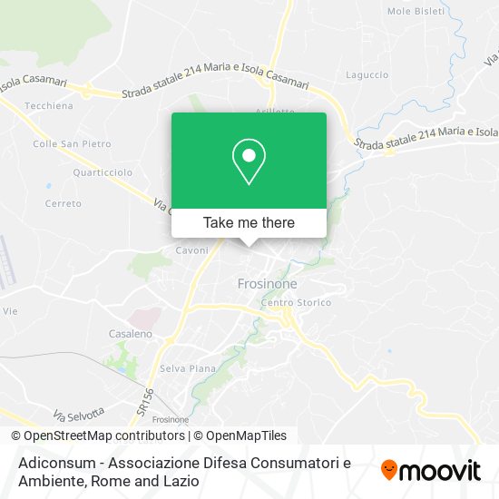 Adiconsum - Associazione Difesa Consumatori e Ambiente map