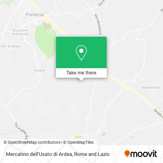 Mercatino dell'Usato di Ardea map