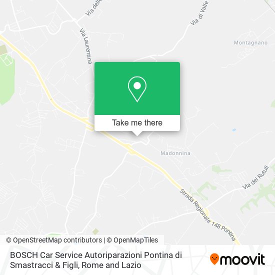 BOSCH Car Service Autoriparazioni Pontina di Smastracci & Figli map