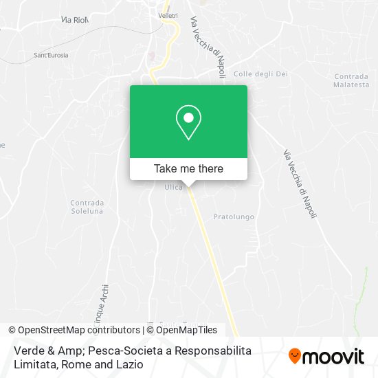 Verde & Amp; Pesca-Societa a Responsabilita Limitata map