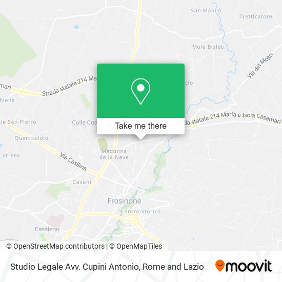 Studio Legale Avv. Cupini Antonio map