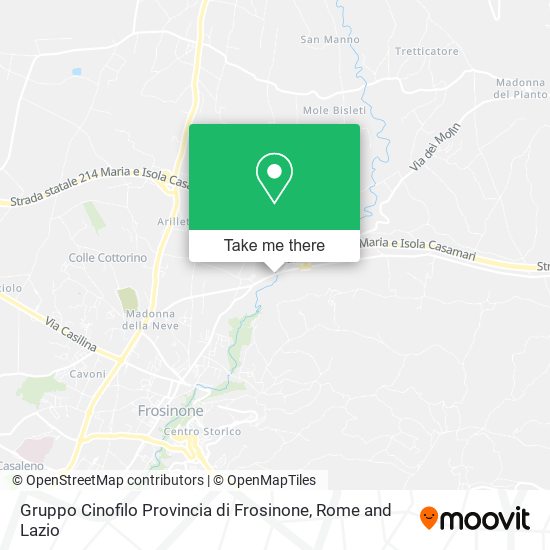 Gruppo Cinofilo Provincia di Frosinone map