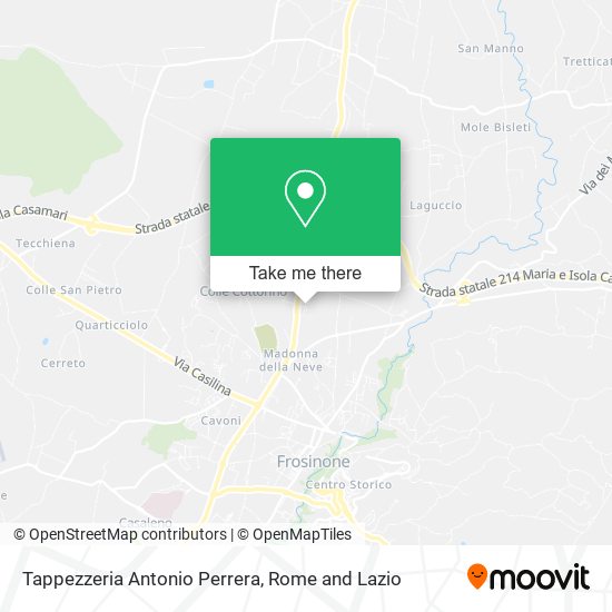 Tappezzeria Antonio Perrera map