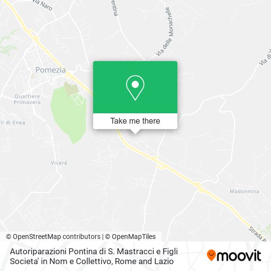 Autoriparazioni Pontina di S. Mastracci e Figli Societa' in Nom e Collettivo map