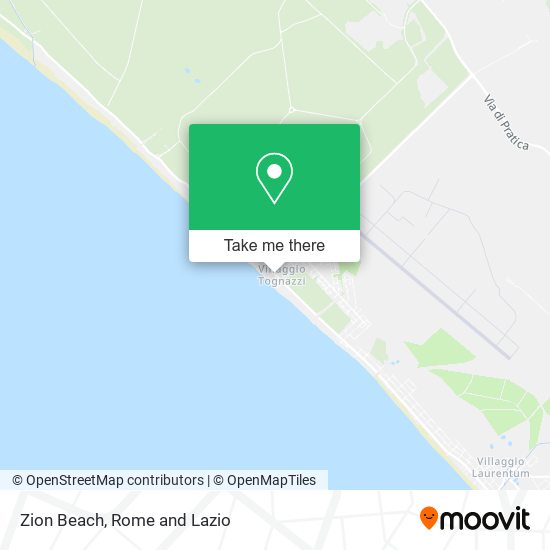 Zion Beach map
