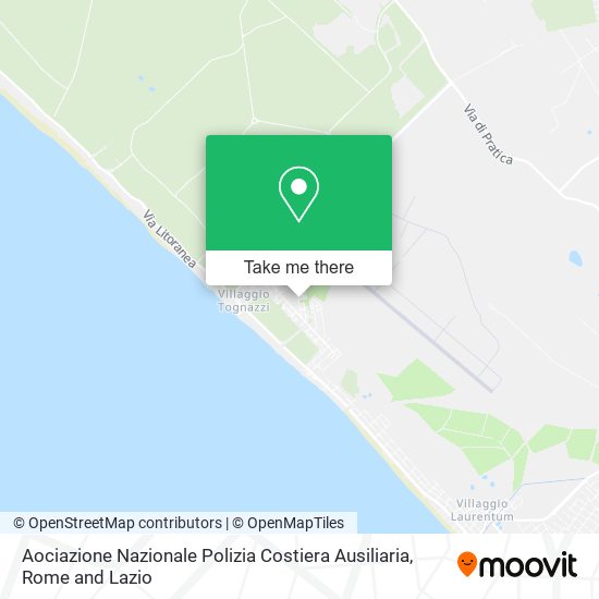 Aociazione Nazionale Polizia Costiera Ausiliaria map