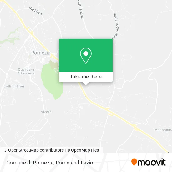 Comune di Pomezia map