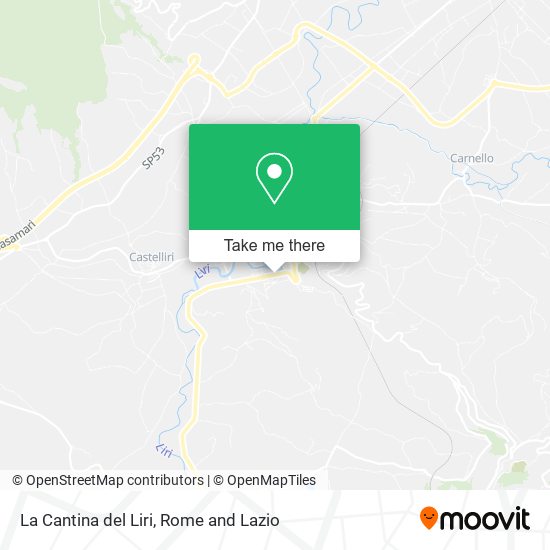 La Cantina del Liri map
