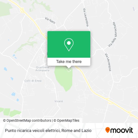 Punto ricarica veicoli elettrici map