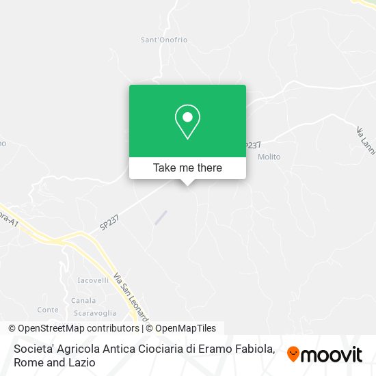 Societa' Agricola Antica Ciociaria di Eramo Fabiola map