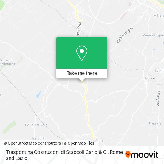 Traspontina Costruzioni di Staccoli Carlo & C. map