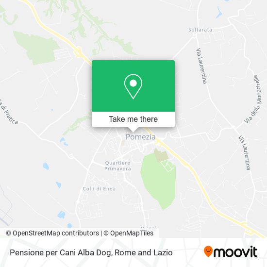 Pensione per Cani Alba Dog map