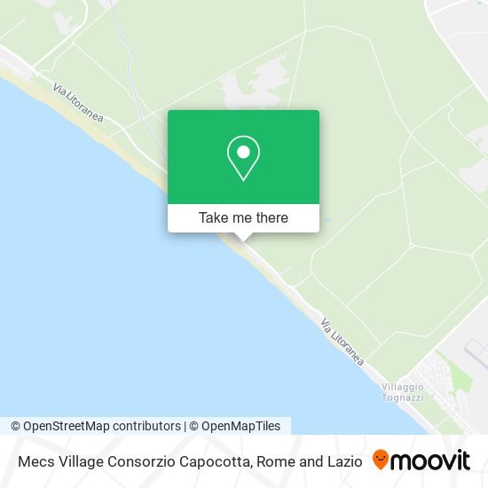 Mecs Village Consorzio Capocotta map