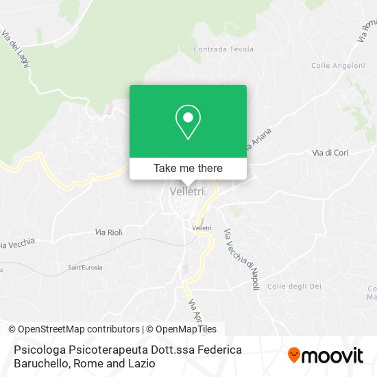 Psicologa Psicoterapeuta Dott.ssa Federica Baruchello map