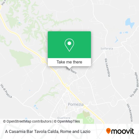 A Casamia Bar Tavola Calda map