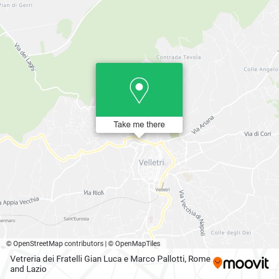 Vetreria dei Fratelli Gian Luca e Marco Pallotti map