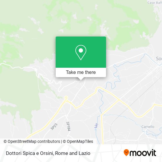 Dottori Spica e Orsini map