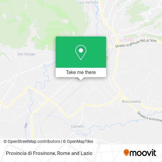 Provincia di Frosinone map