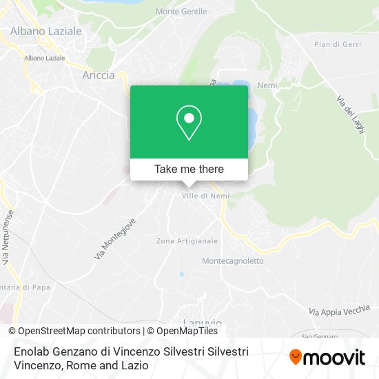 Enolab Genzano di Vincenzo Silvestri Silvestri Vincenzo map