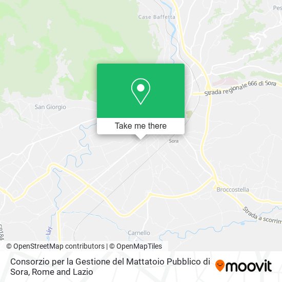 Consorzio per la Gestione del Mattatoio Pubblico di Sora map