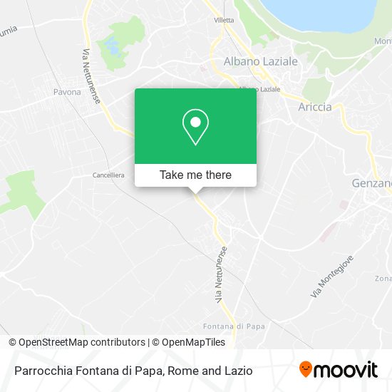 Parrocchia Fontana di Papa map