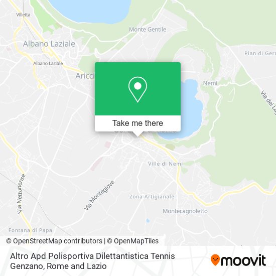 Altro Apd Polisportiva Dilettantistica Tennis Genzano map