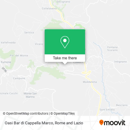 Oasi Bar di Cappella Marco map