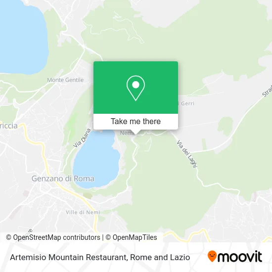 Artemisio Mountain Restaurant map
