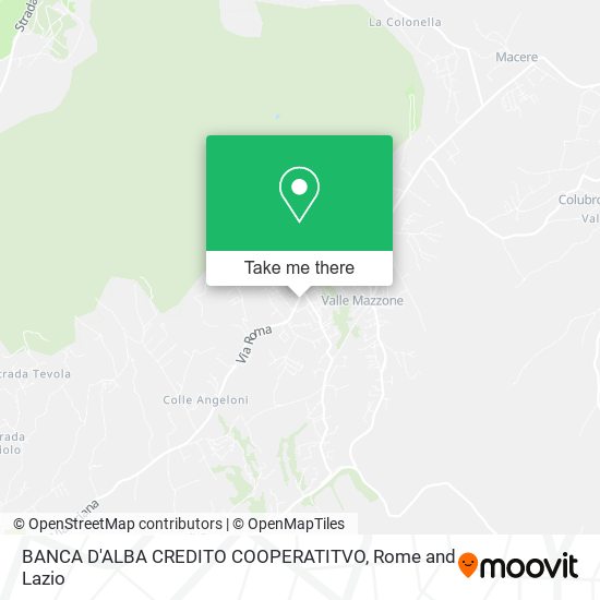 BANCA D'ALBA CREDITO COOPERATITVO map