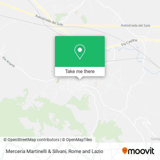 Merceria Martinelli & Silvani map