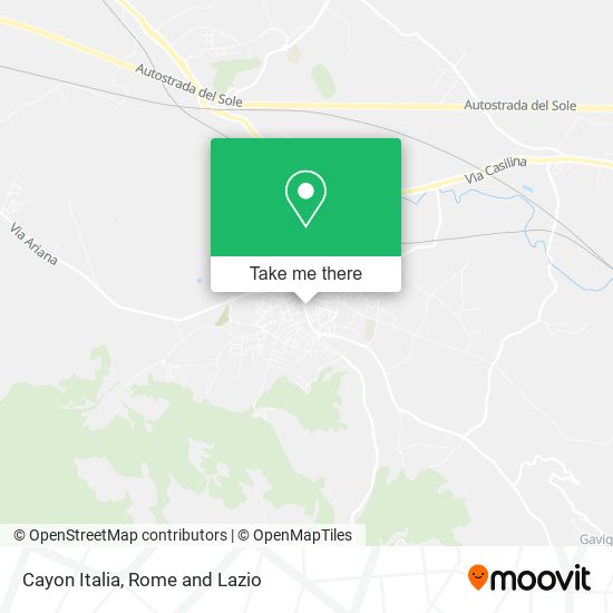 Cayon Italia map