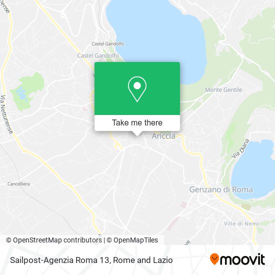 Sailpost-Agenzia Roma 13 map