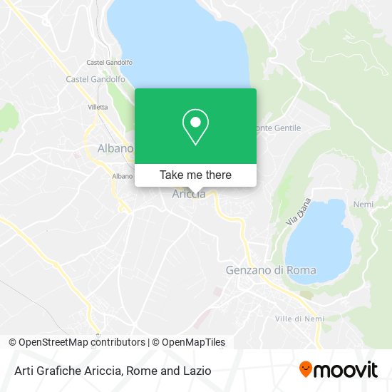 Arti Grafiche Ariccia map