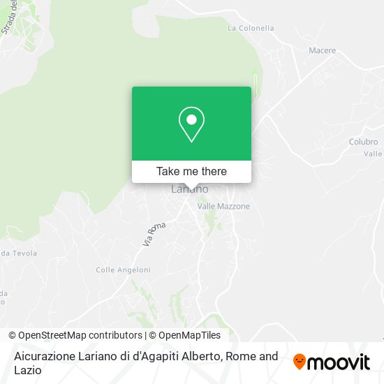 Aicurazione Lariano di d'Agapiti Alberto map