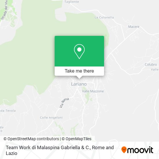 Team Work di Malaspina Gabriella & C. map